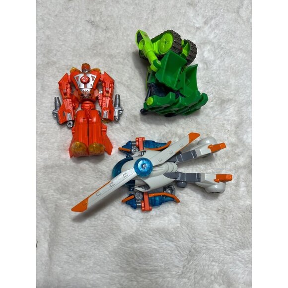 Hasbro Transformers helicopter, crossover human torch, robots bot scrap lot - Picture 1 of 4